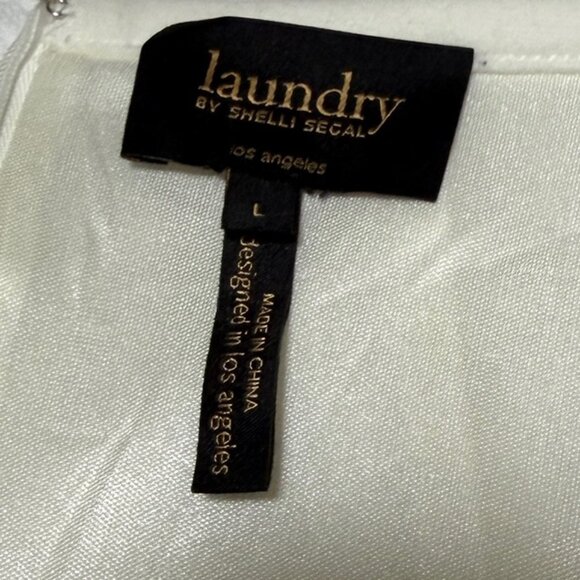 Laundry by Shelli Segal Ivory Cable Knit Sweater Dress Size L NWT - Picture 6 of 8